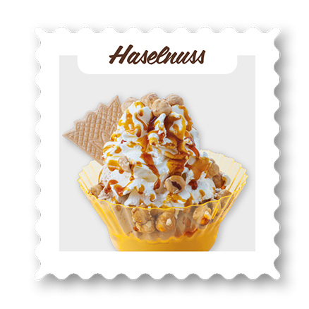 Haselnuss Eisbecher